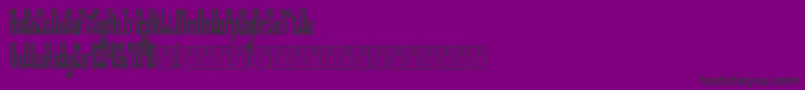 NiceomiFree-Schriftart – Schwarze Schriften auf violettem Hintergrund