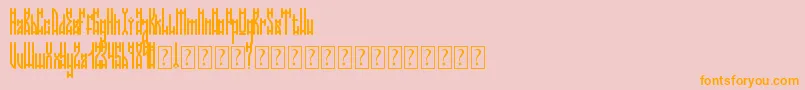 NiceomiFree Font – Orange Fonts on Pink Background