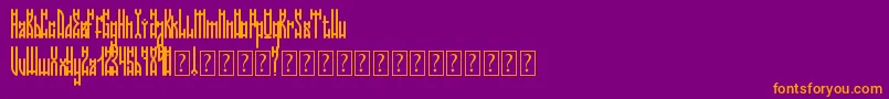 NiceomiFree Font – Orange Fonts on Purple Background