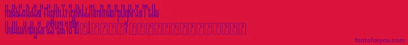 NiceomiFree Font – Purple Fonts on Red Background
