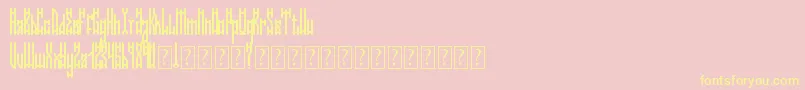 NiceomiFree Font – Yellow Fonts on Pink Background