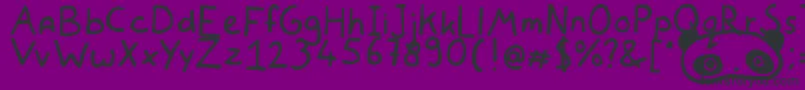 WhiteBearLake Font – Black Fonts on Purple Background