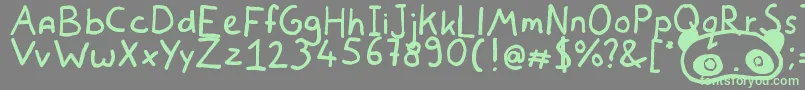 Lisätietoja WhiteBearLake-fontista WhiteBearLake-fontti – vihreät fontit harmaalla taustalla