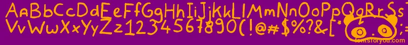 More about WhiteBearLake Font WhiteBearLake Font – Orange Fonts on Purple Background