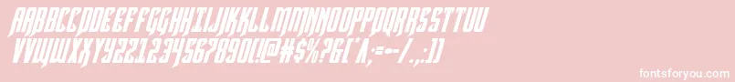 Hawkmoonital Font – White Fonts on Pink Background