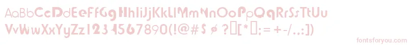 Tjockebo Font – Pink Fonts on White Background