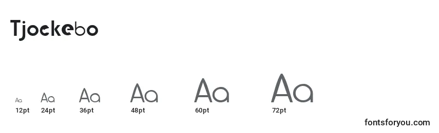 Tjockebo Font Sizes