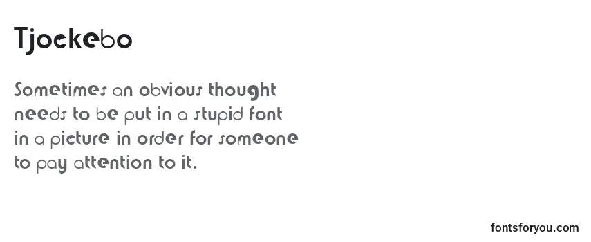 Review of the Tjockebo Font