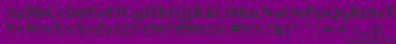 ImperialBold Font – Black Fonts on Purple Background