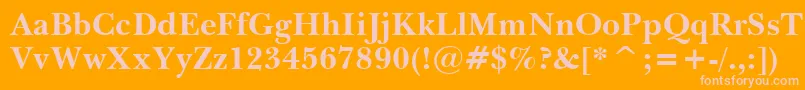 ImperialBold Font – Pink Fonts on Orange Background