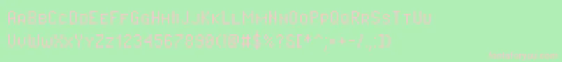 Pixeloperatorsc Font – Pink Fonts on Green Background