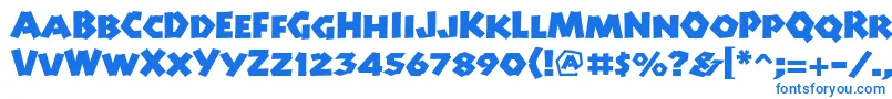 Manitolpstd Font – Blue Fonts on White Background