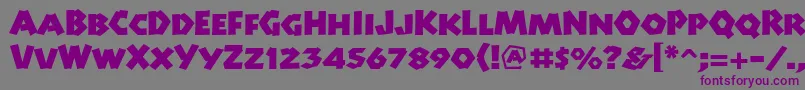 Manitolpstd Font – Purple Fonts on Gray Background