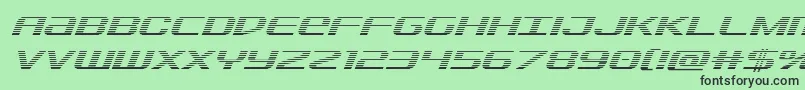 Sdfgradital Font – Black Fonts on Green Background