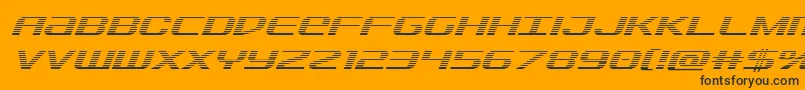 Sdfgradital Font – Black Fonts on Orange Background