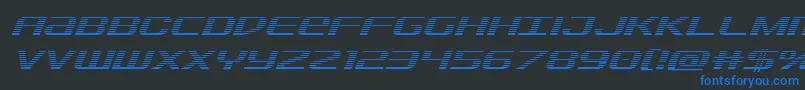 Sdfgradital Font – Blue Fonts on Black Background