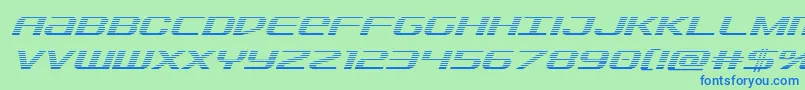 Sdfgradital Font – Blue Fonts on Green Background