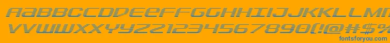 Sdfgradital Font – Blue Fonts on Orange Background
