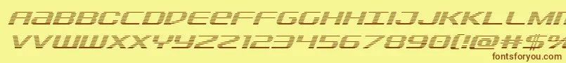 Sdfgradital Font – Brown Fonts on Yellow Background