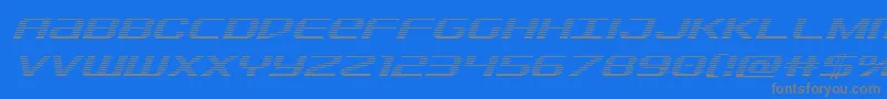 Sdfgradital Font – Gray Fonts on Blue Background