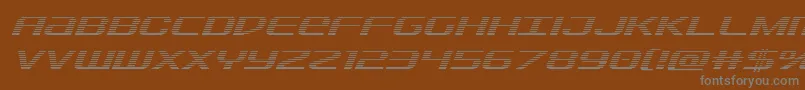Sdfgradital Font – Gray Fonts on Brown Background