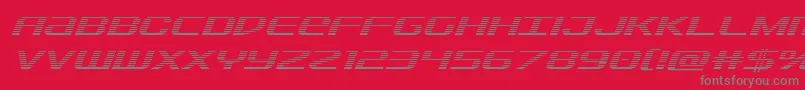 Sdfgradital Font – Gray Fonts on Red Background