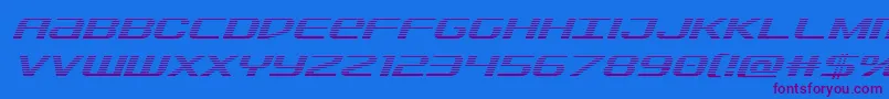 Sdfgradital Font – Purple Fonts on Blue Background