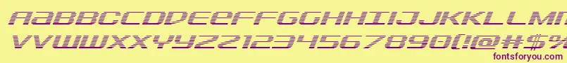 Sdfgradital Font – Purple Fonts on Yellow Background