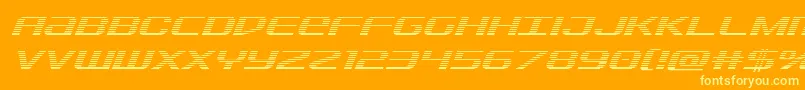 Sdfgradital Font – Yellow Fonts on Orange Background
