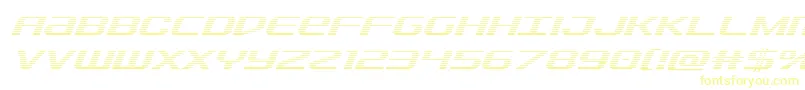 Sdfgradital Font – Yellow Fonts on White Background