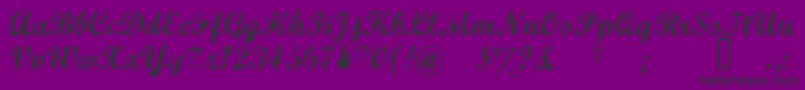 Marcelle Font – Black Fonts on Purple Background