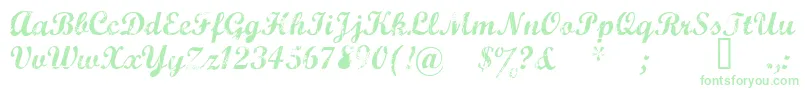 Marcelle-Schriftart – Grüne Schriften