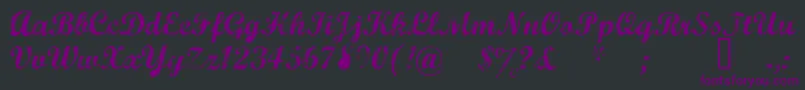 Marcelle Font – Purple Fonts on Black Background