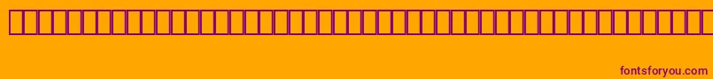 Шрифт MapinfoWeather – фиолетовые шрифты на оранжевом фоне
