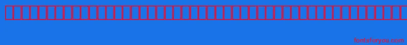 フォントMapinfoWeather – 赤い文字の青い背景