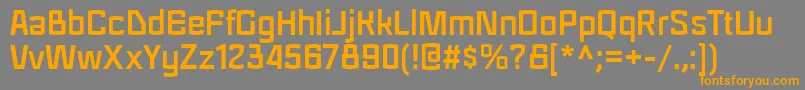 RegraBold-Schriftart – Orangefarbene Schriften auf grauem Hintergrund