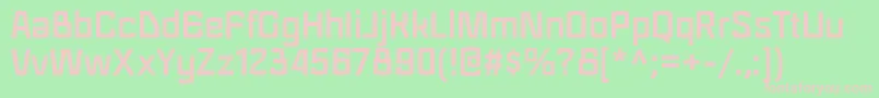 RegraBold Font – Pink Fonts on Green Background