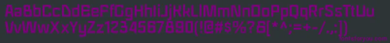 フォントRegraBold – 黒い背景に紫のフォント