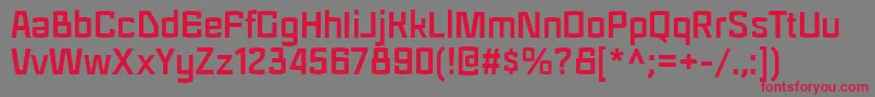 Шрифт RegraBold – красные шрифты на сером фоне