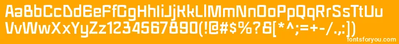 Шрифт RegraBold – белые шрифты на оранжевом фоне