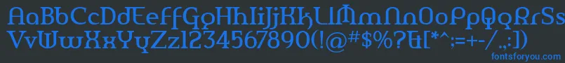 More about AmerikaPro Font AmerikaPro Font – Blue Fonts on Black Background