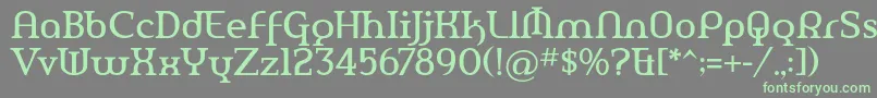 More about AmerikaPro Font AmerikaPro Font – Green Fonts on Gray Background