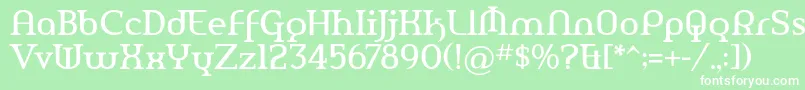 AmerikaPro Font – White Fonts on Green Background