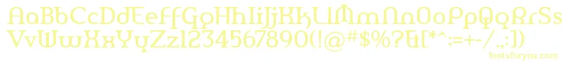 Шрифт AmerikaPro – жёлтые шрифты