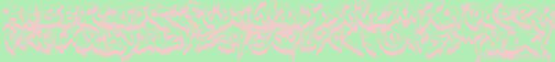 Fonte RaseoneFat3D – fontes rosa em um fundo verde