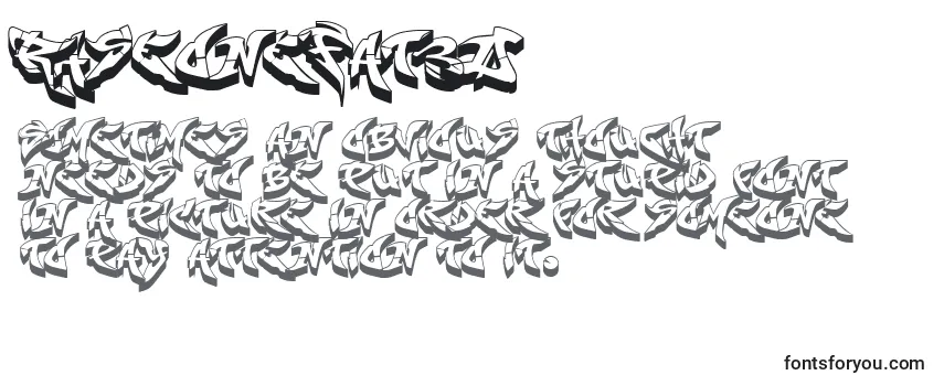 RaseoneFat3D Font