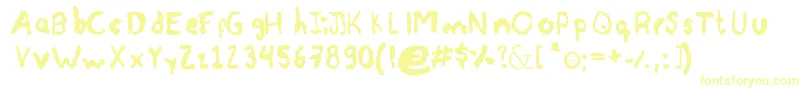 AhCarbon-Schriftart – Gelbe Schriften