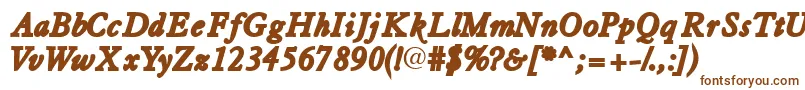 Tiascossk ffy Font – Brown Fonts on White Background