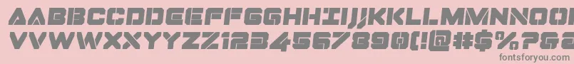 Dominojacksemital Font – Gray Fonts on Pink Background