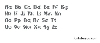 PixelDistortion Font
